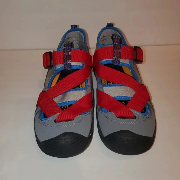 BNWOB Keen Zerraport Trail Hybrid Hiking Sandal Shoes Grey Red Mens Sz 9 main image 6